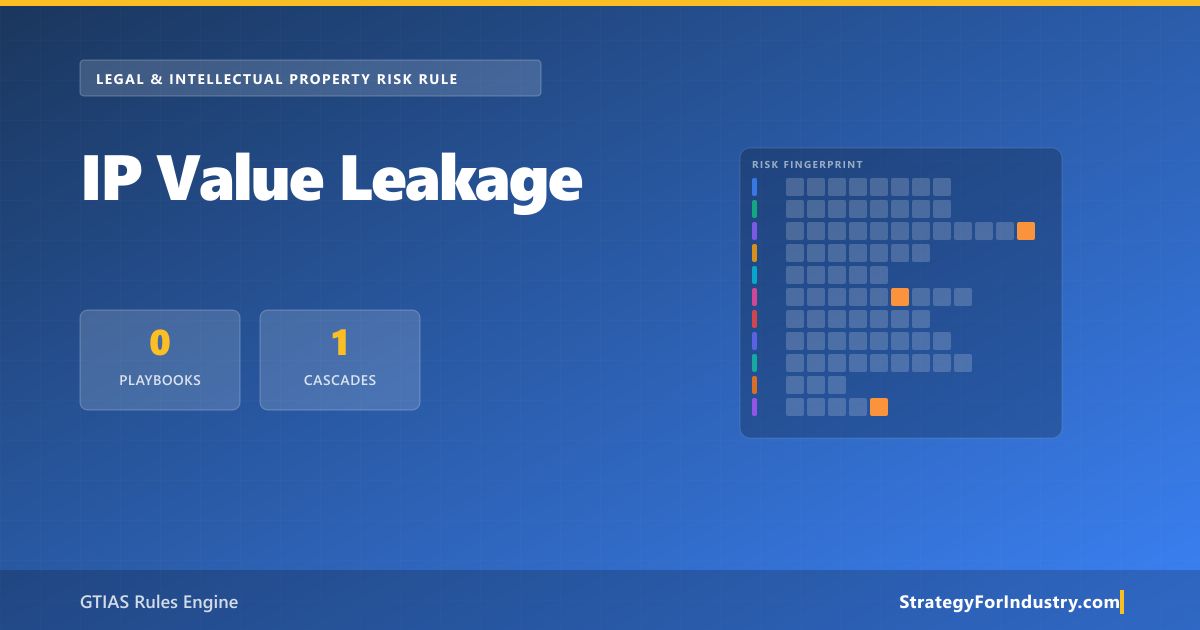 Ipr Physical Risks Map IP Value Leakage — GTIAS Risk Rule