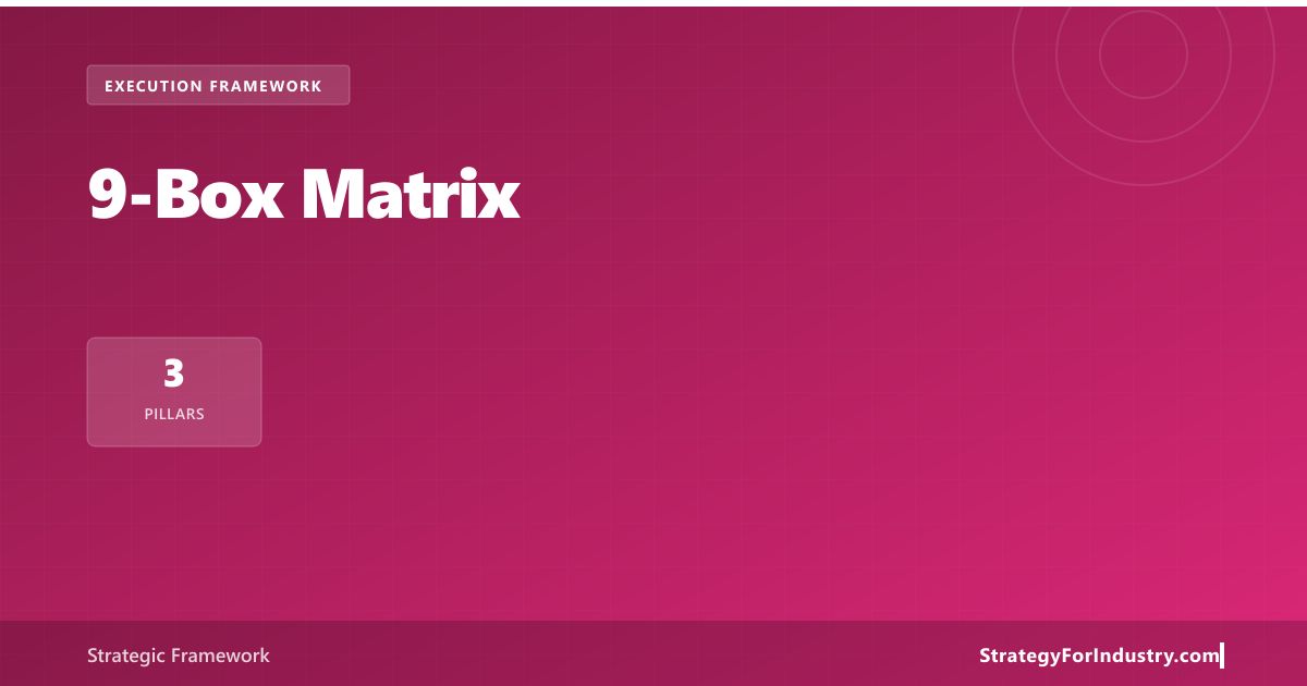 9-Box Matrix — Strategic Framework